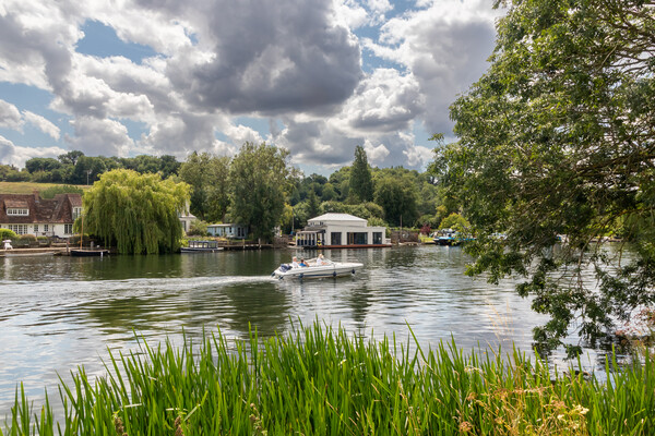 Summer days on the River Thames Picture Board by Kevin Hellon