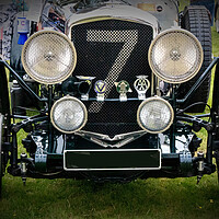 Buy canvas prints of Bentley 7 vintage car by Kevin Hellon