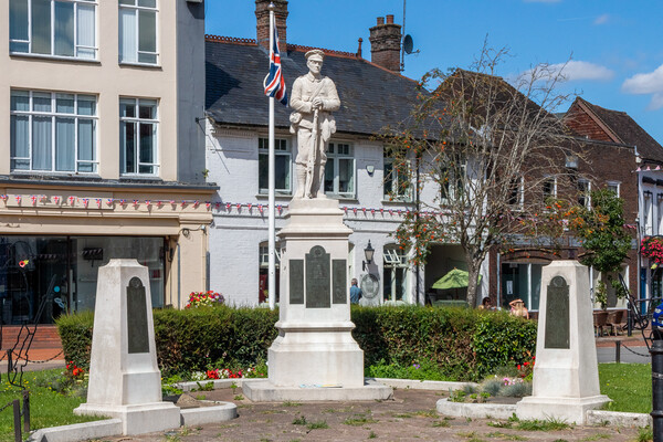War memorial, Chesham, Picture Board by Kevin Hellon