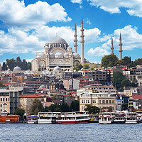 Buy canvas prints of Suleiman Mosque by Kevin Hellon