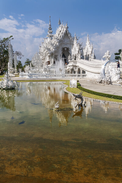 Wat Rong Khun Reflections Picture Board by Kevin Hellon