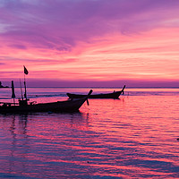 Buy canvas prints of Sunset at Nai Yang beach by Kevin Hellon