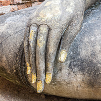 Buy canvas prints of Hand of Buddha by Kevin Hellon