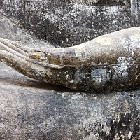 Buy canvas prints of Hand of Buddha by Kevin Hellon