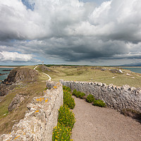 Buy canvas prints of Pathway to cross on Llanddwyn island, Anglesey, Gw by Kevin Hellon