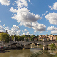 Buy canvas prints of Ponte Vittorio Emanuele II by Kevin Hellon