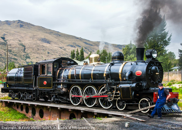 The Kingston Flyer, steam engine Picture Board by Kevin Hellon