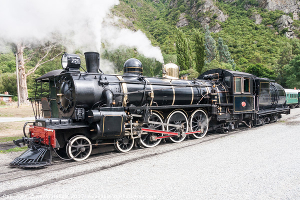 The Kingston Flyer, steam engine Picture Board by Kevin Hellon