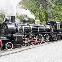 Buy canvas prints of The Kingston Flyer, steam engine by Kevin Hellon