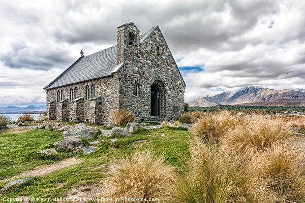 The Church of the Good Shepherd, Lake Tekapo, Sout Picture Board by Kevin Hellon