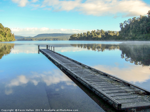  Lake Mapourika Picture Board by Kevin Hellon