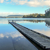 Buy canvas prints of  Lake Mapourika by Kevin Hellon