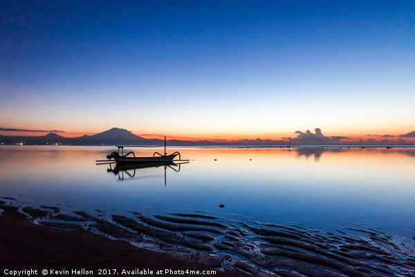 dawn, Sanur, Bali, Indonesia Picture Board by Kevin Hellon