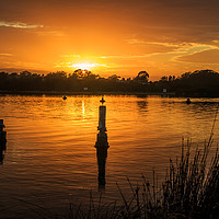 Buy canvas prints of Sunrise, Greenwell Point, by Kevin Hellon