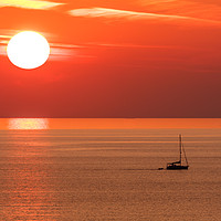 Buy canvas prints of Sun setting by Kevin Hellon
