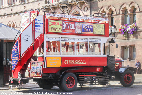Vintage General bus Picture Board by Kevin Hellon