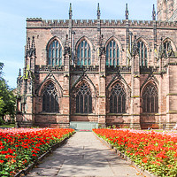 Buy canvas prints of cathedral and gardens by Kevin Hellon