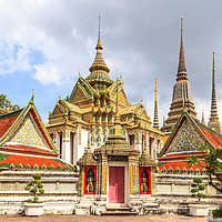 Buy canvas prints of Stupas in Wat Pho, Bangkok, Thailand by Kevin Hellon