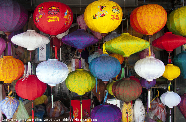 Lanterns, Hoi An, Vietnam  Picture Board by Kevin Hellon