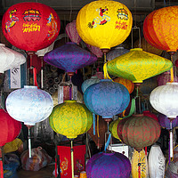 Buy canvas prints of Lanterns, Hoi An, Vietnam  by Kevin Hellon