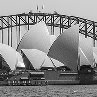 Buy canvas prints of View of the Opera House in Sydney Harbor. by Kevin Hellon