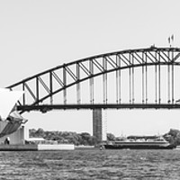 Buy canvas prints of Panoramic view of the Opera House and Sydney Harbo by Kevin Hellon
