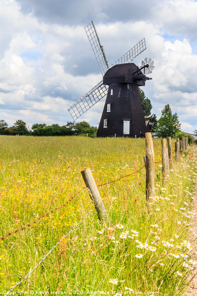 Lacey Green windmill Picture Board by Kevin Hellon