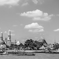 Buy canvas prints of Chao Phraya express boat by Kevin Hellon