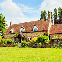 Buy canvas prints of Typical village house, Buckinghamshire, England by Kevin Hellon