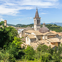 Buy canvas prints of Cathedral, Spoleto by Kevin Hellon