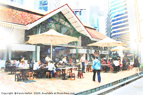 Lau Pa Sat Hawker Food Centre, Singapore Picture Board by Kevin Hellon