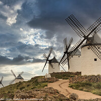 Buy canvas prints of Windmills of Consuegra, Spain by Kevin Hellon