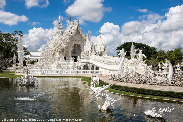 Wat Rong Khun in Chiang Rai.  Picture Board by Kevin Hellon