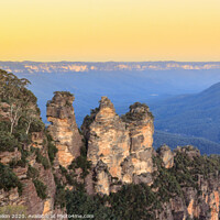 Buy canvas prints of The Three Sisters, Blue Mountains by Kevin Hellon