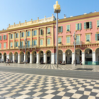 Buy canvas prints of Place Massena by Kevin Hellon