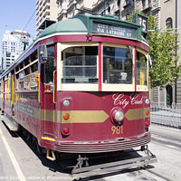 Buy canvas prints of City Circle Tram by Kevin Hellon