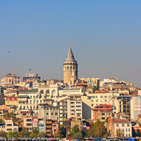 Buy canvas prints of View over Beyoğlu, Istanbul by Kevin Hellon