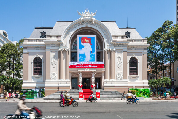 The Saigon Municipal Opera House. Picture Board by Kevin Hellon
