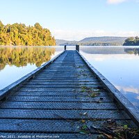 Buy canvas prints of Lake Mapourika,  by Kevin Hellon