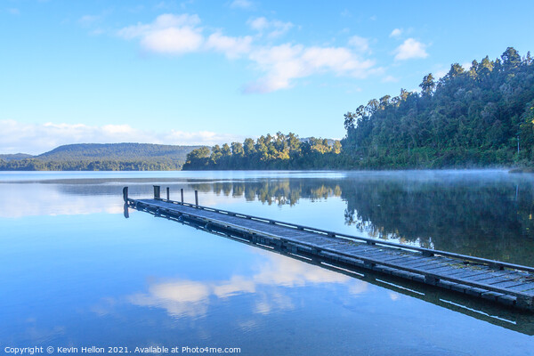 Lake Mapourika,  Picture Board by Kevin Hellon
