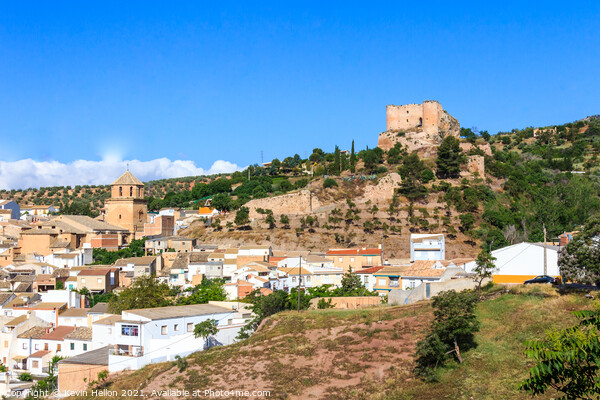 Castle, Huelma, Jaen Province, Spain Picture Board by Kevin Hellon