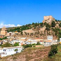 Buy canvas prints of Castle, Huelma, Jaen Province, Spain by Kevin Hellon