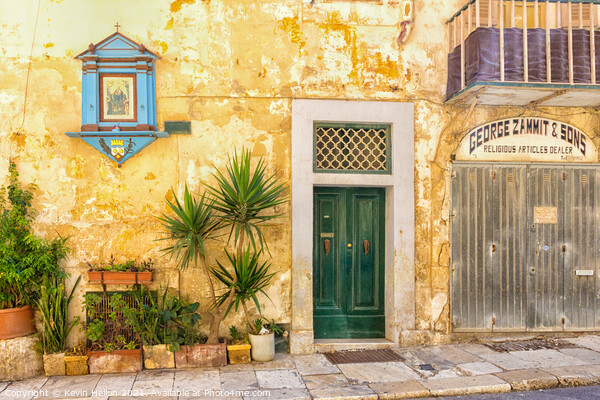 Old house & shopfront in Valletta, Malta Picture Board by Kevin Hellon