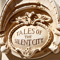 Buy canvas prints of Tales of the Silent City sign  by Kevin Hellon