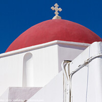 Buy canvas prints of Red dome on church by Kevin Hellon