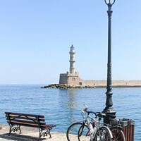 Buy canvas prints of Chania harbour Crete by Kevin Hellon