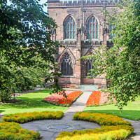 Buy canvas prints of cathedral and gardens by Kevin Hellon