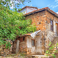 Buy canvas prints of Typical, old Turkish house in Alanya, Turkey by Kevin Hellon
