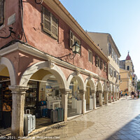 Buy canvas prints of Venetian architecture in old Corfu town by Kevin Hellon