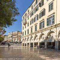 Buy canvas prints of Venetian architecture on Kapodistriou street by Kevin Hellon